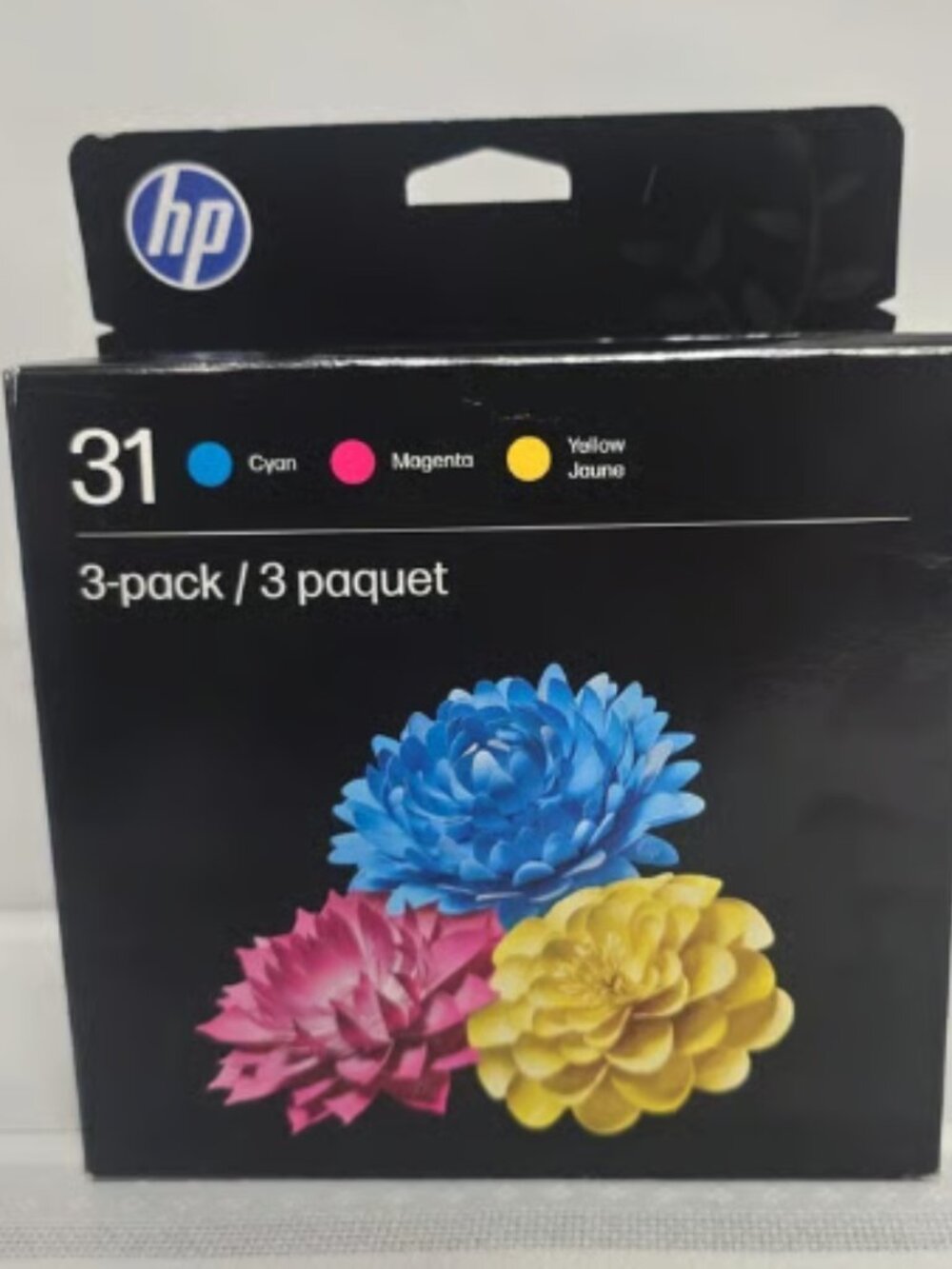 HP 31 Cyan, Magenta, Yellow 3-Pack Ink Expires JAN 2027